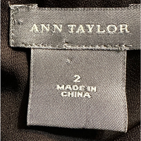 Ann Taylor Teal and Cocoa 100% Silk Dress - Picture 7 of 7